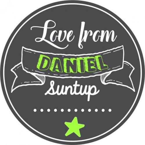 Chalkboard banner star green