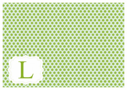 Initial on green dots