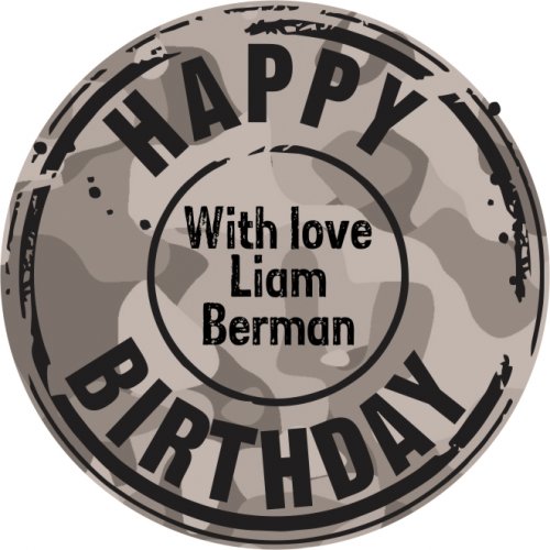 Birthday logo camo