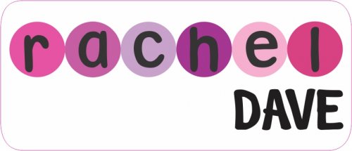 Bubble letters pinks