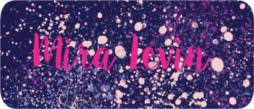 Paint splatter purple