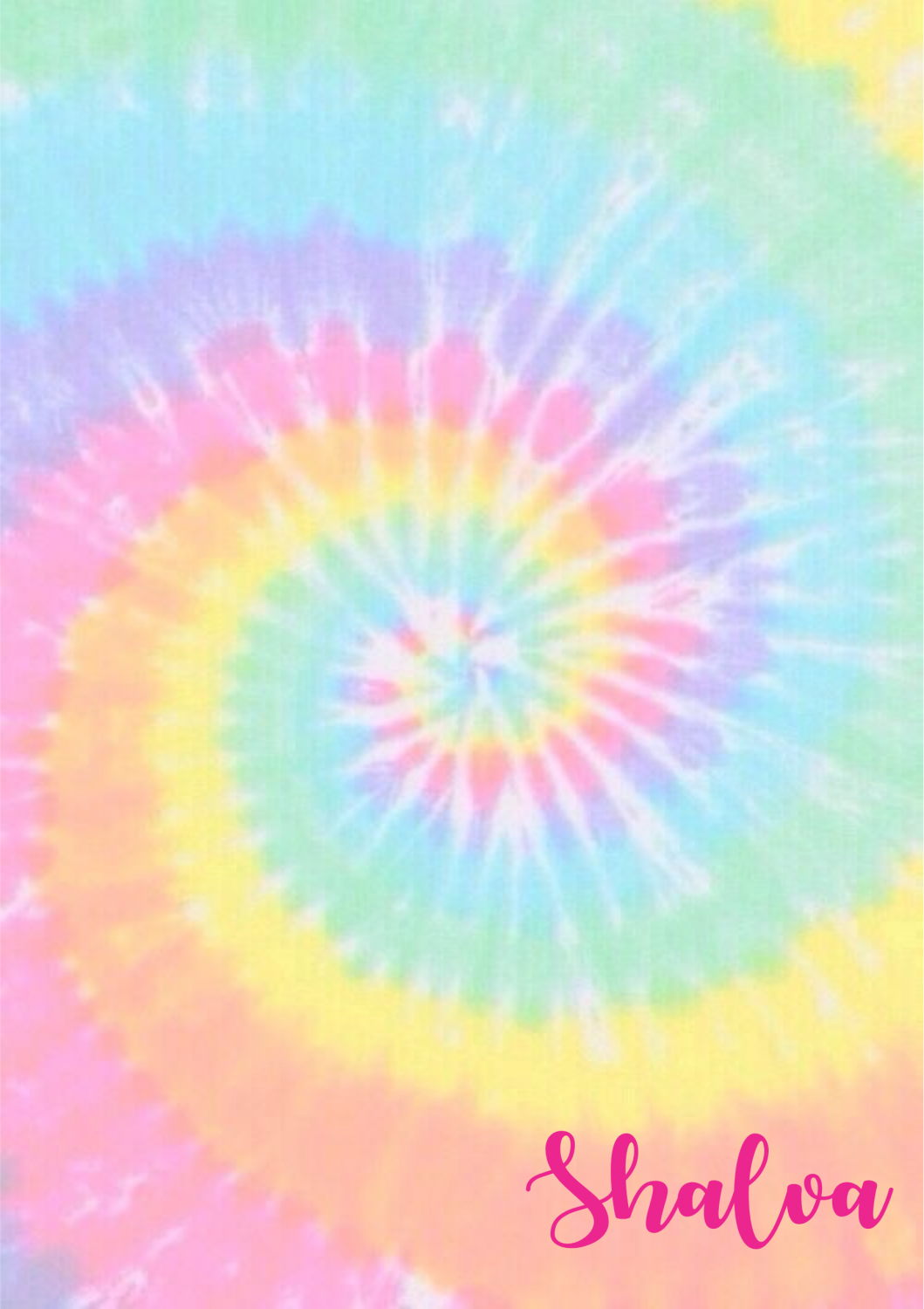 Tie dye pastel