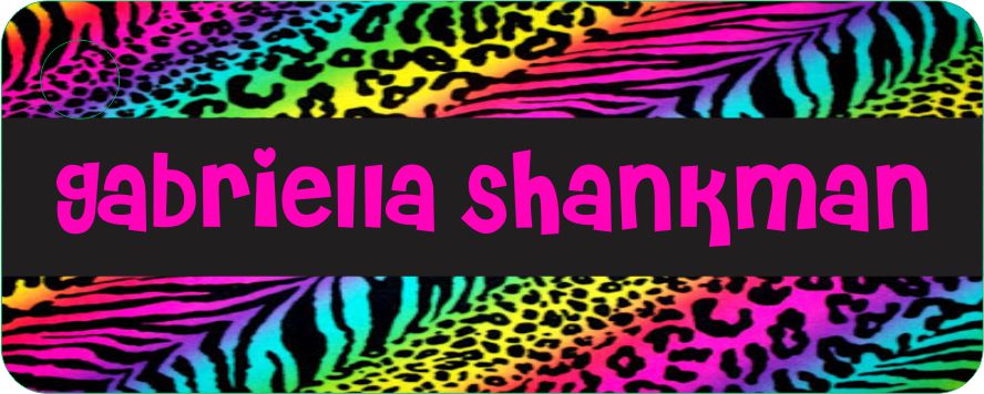 Rainbow animal print