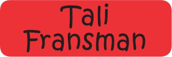Red black text