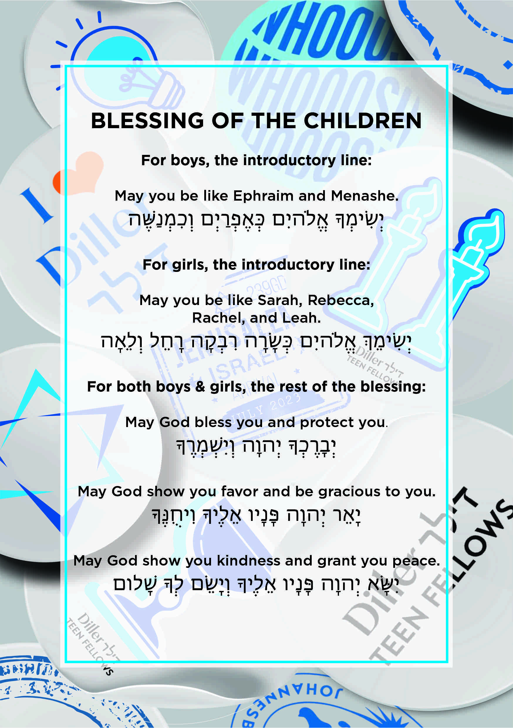 Blessing blue and grey