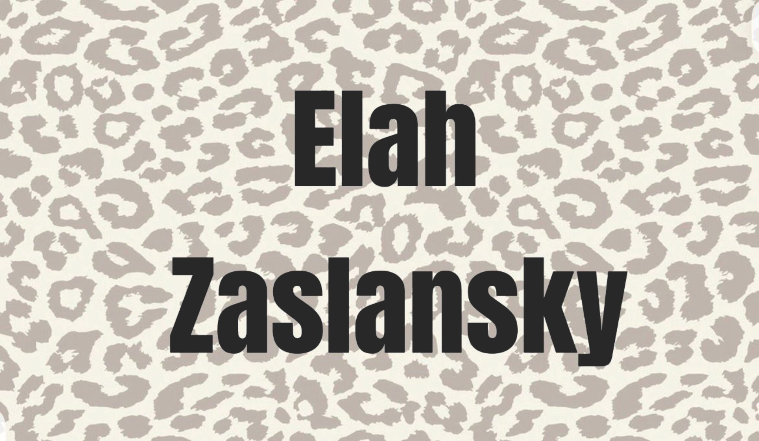 Blush animal print