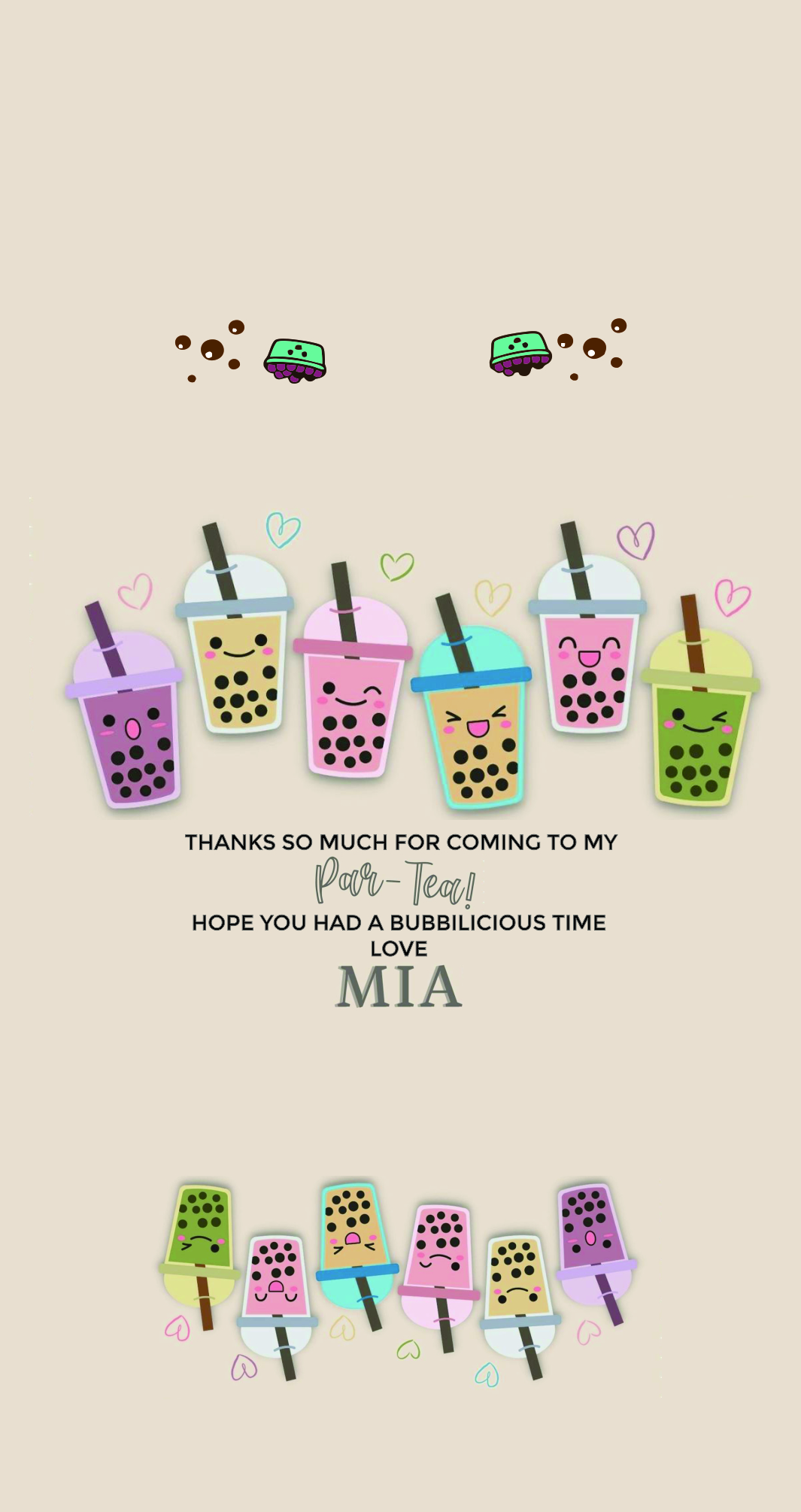 Boba bubble drink