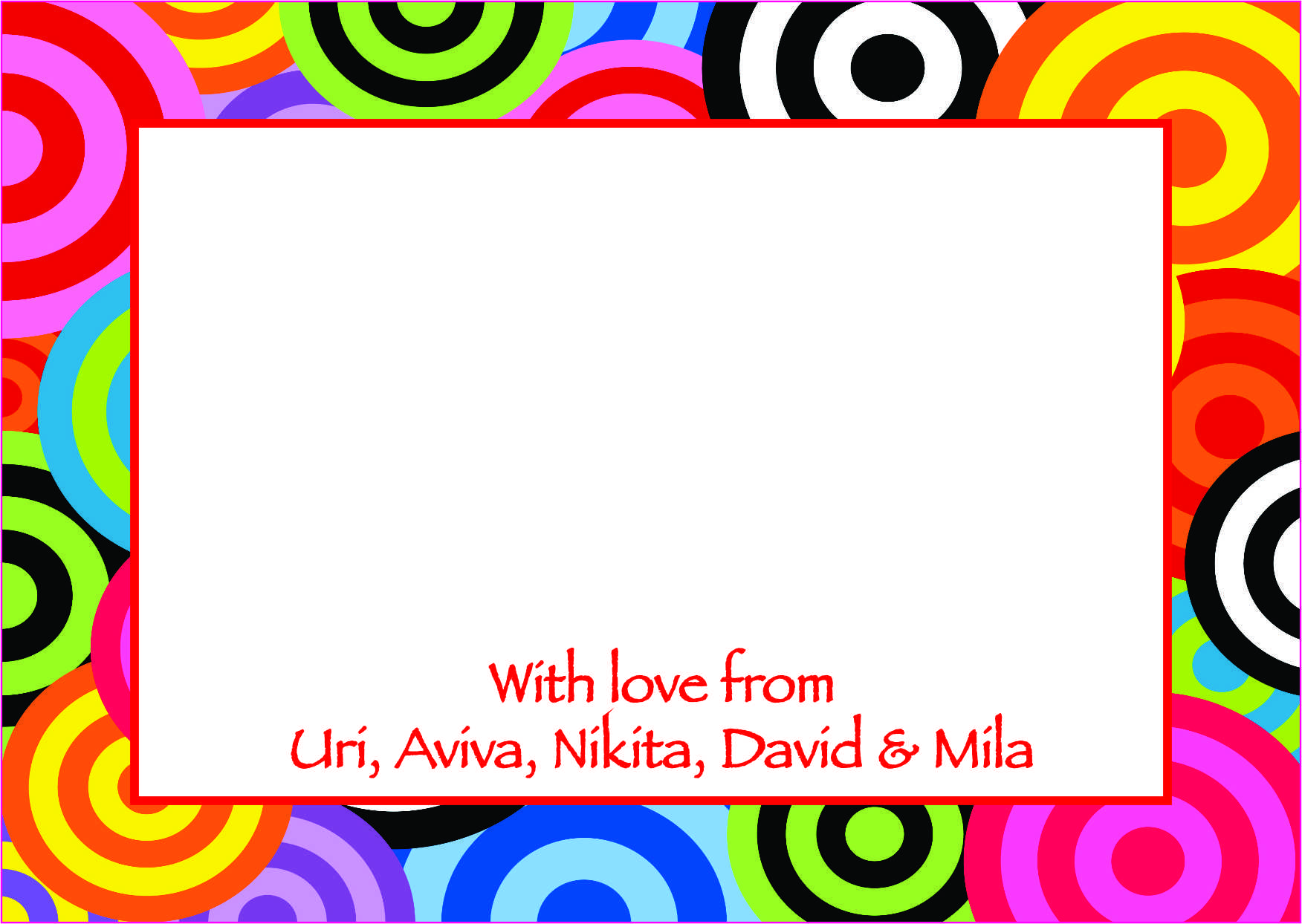 Border concentric circles brights