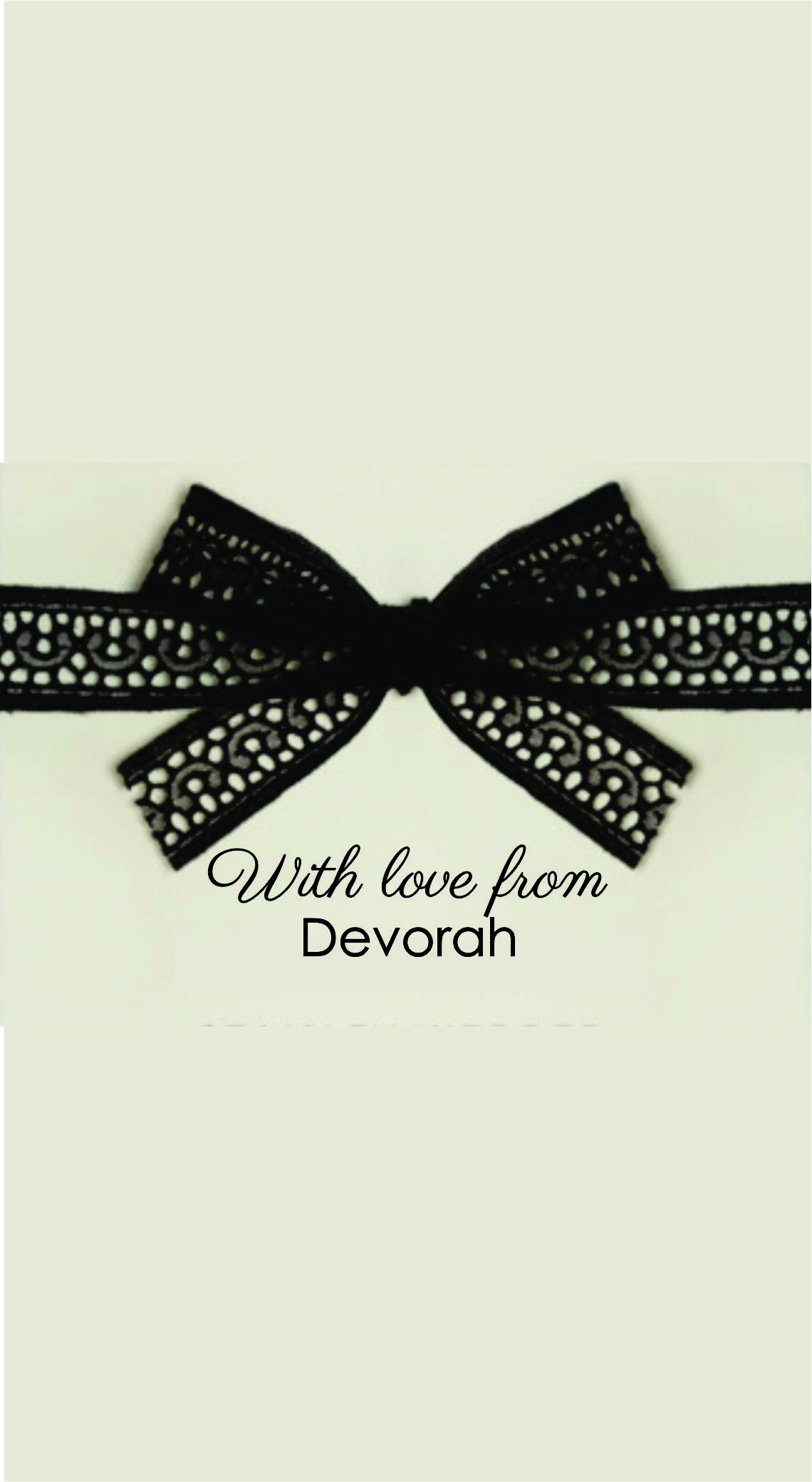 Bow in black