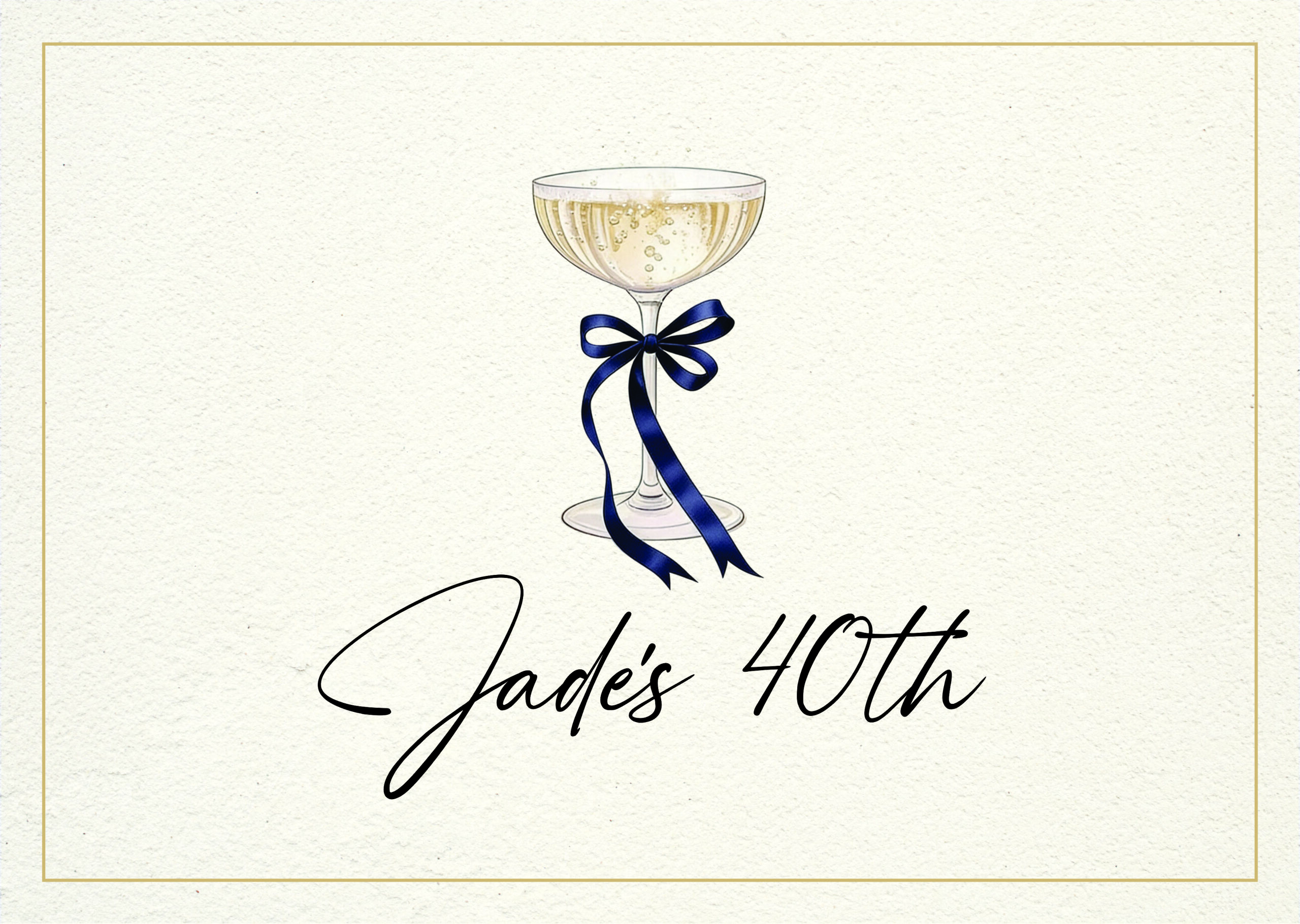 Champagne ribbon
