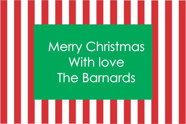 Christmas stripes