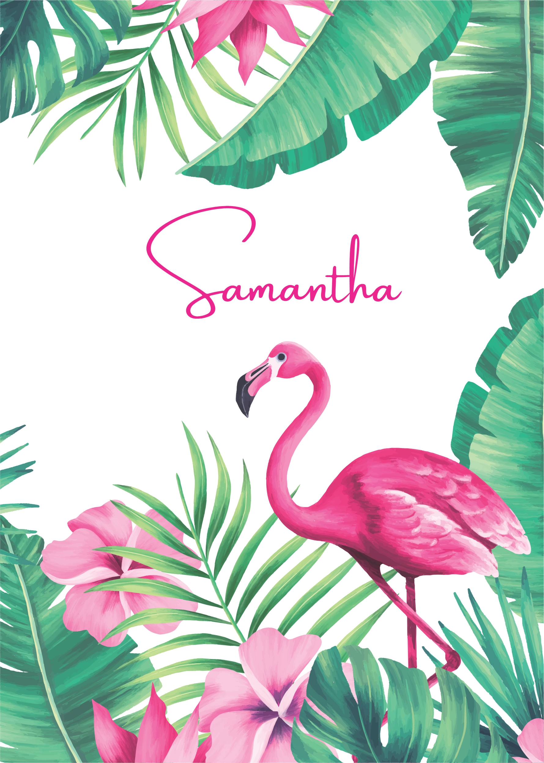Tropical flamingo