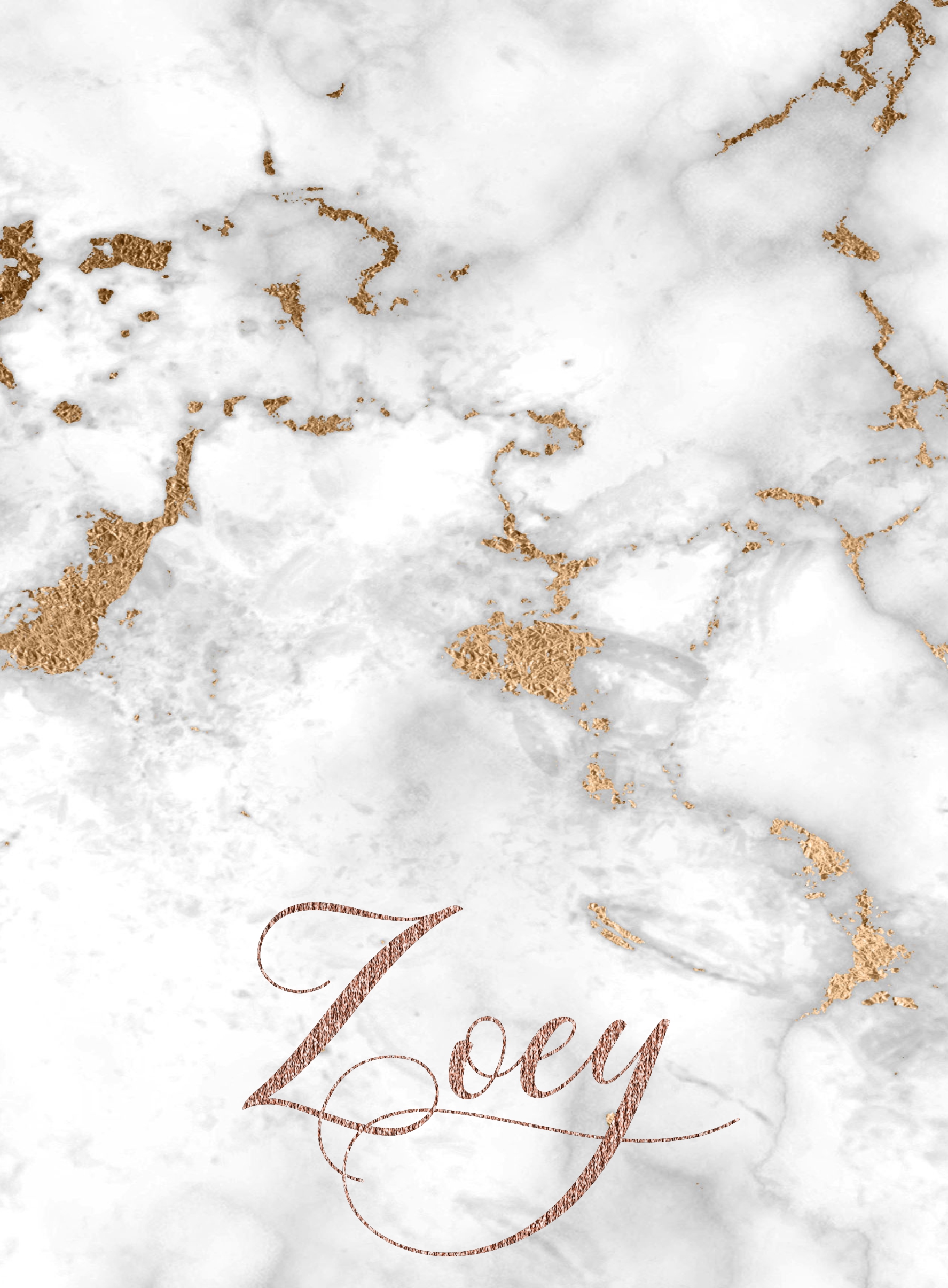 Rose gold Marble