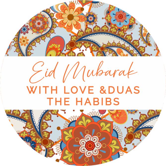 Eid orange paisley