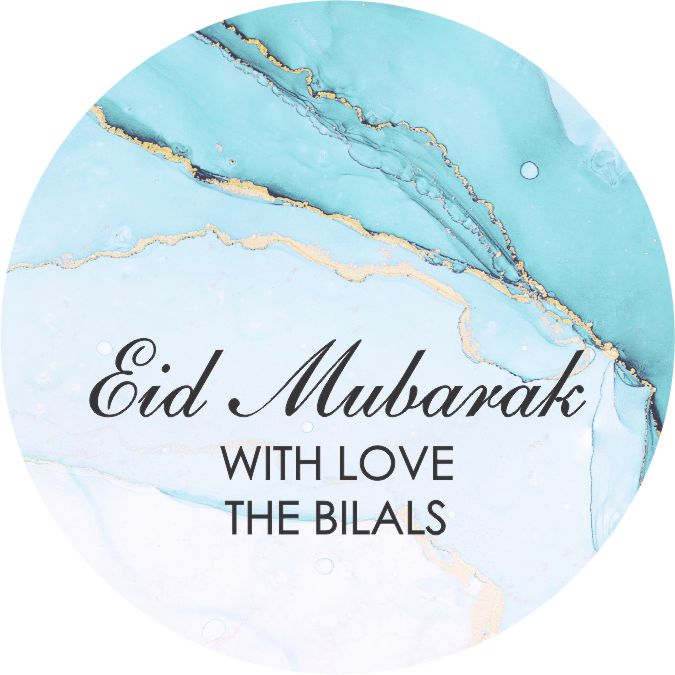 Eid turquoise ink