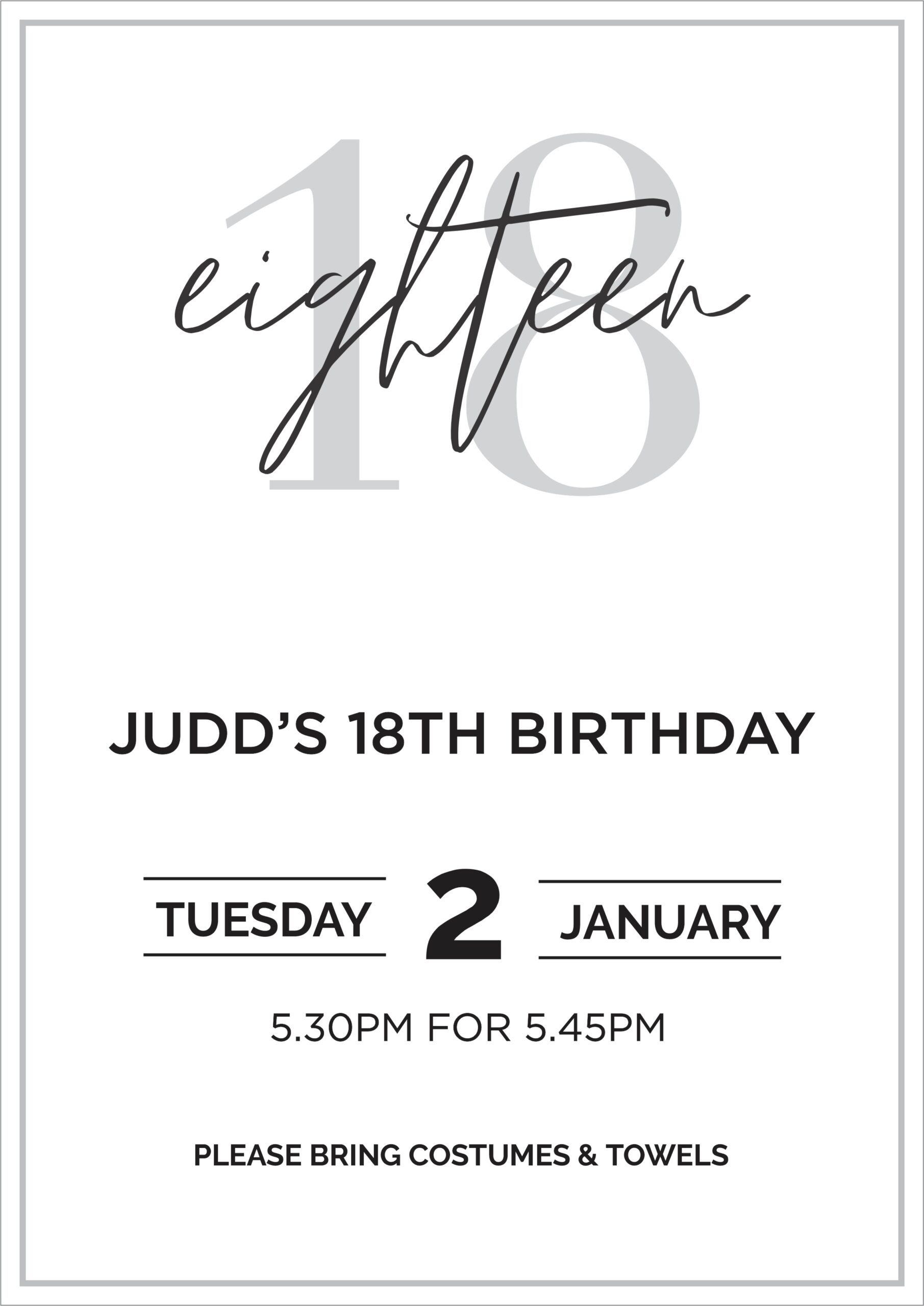 Eighteen