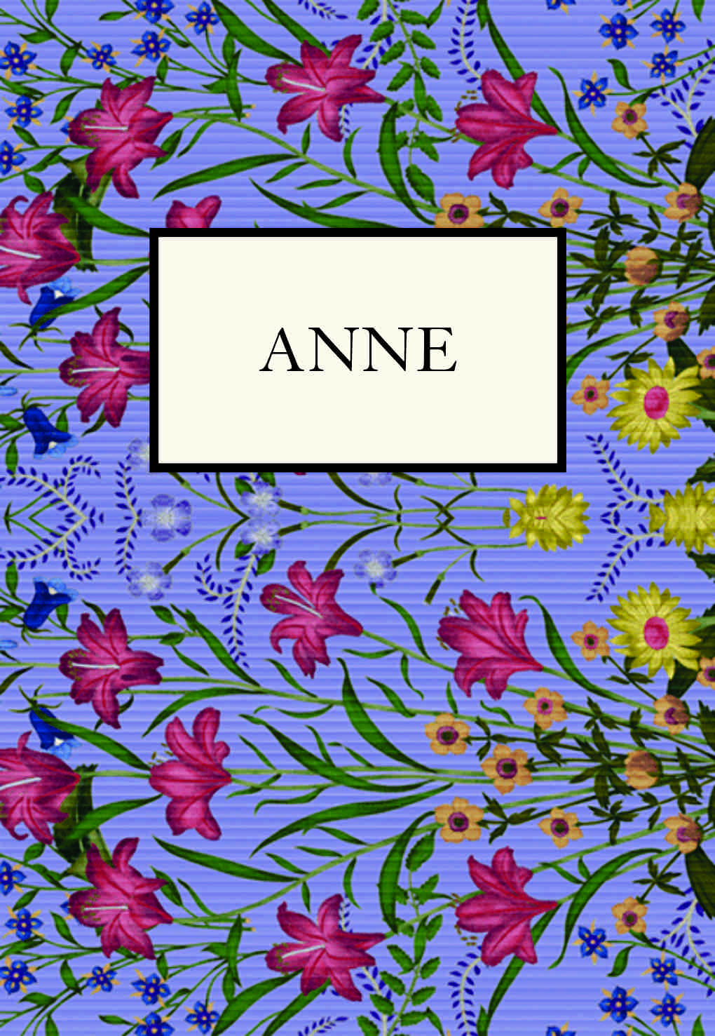 Flower Pattern on Purple