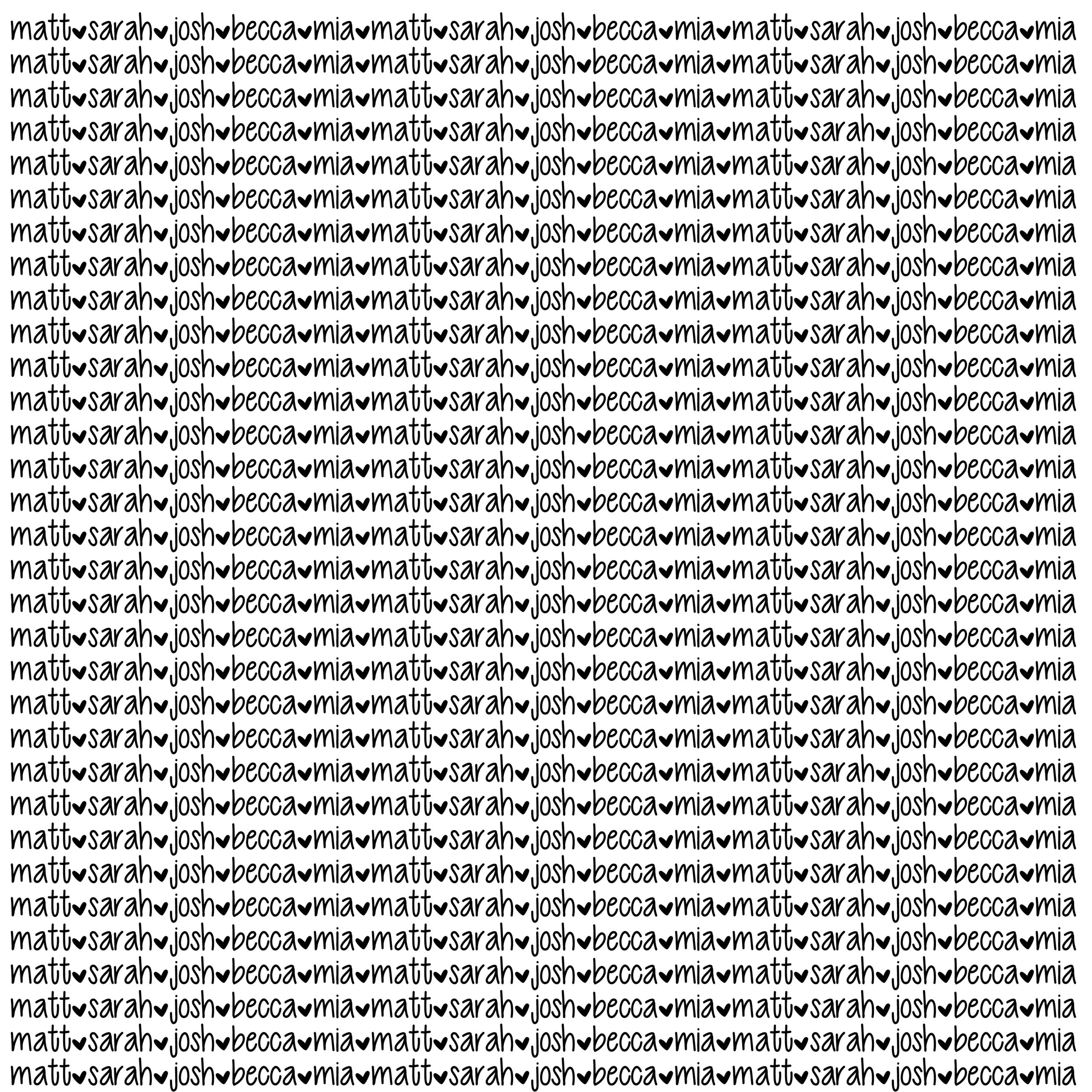 Funky font heart