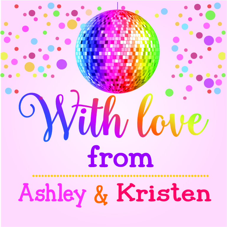 Rainbow disco ball