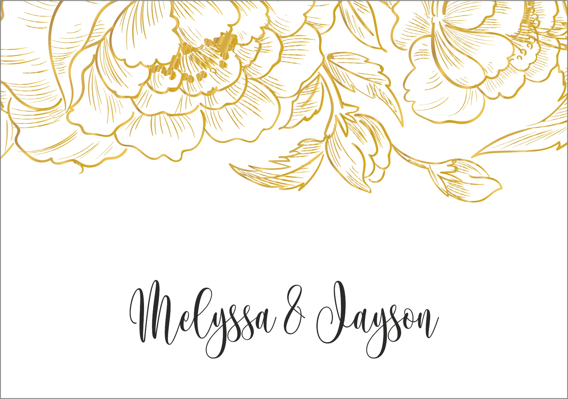 Gold flowers