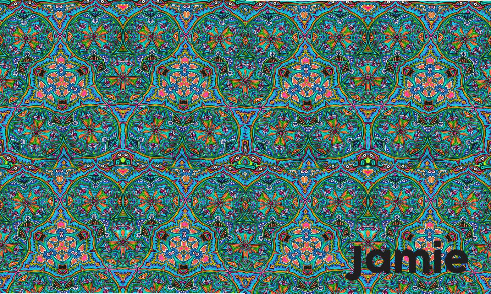 Green Mandala Pattern