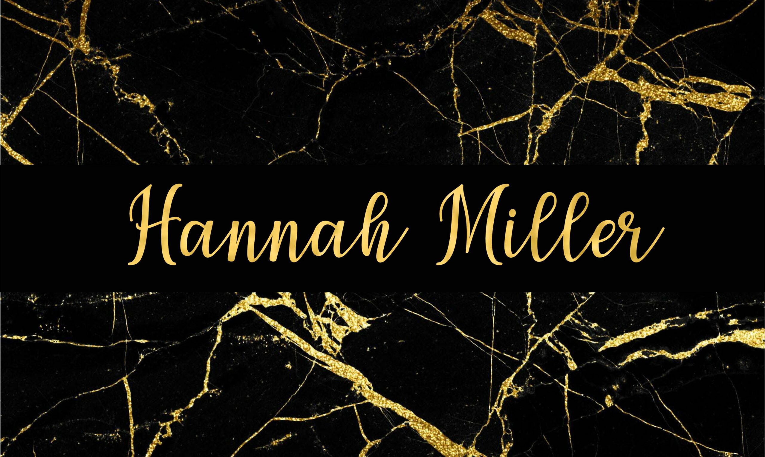 Black gold marble