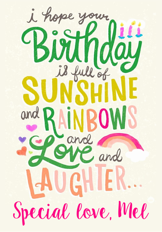 Birthday sunshine