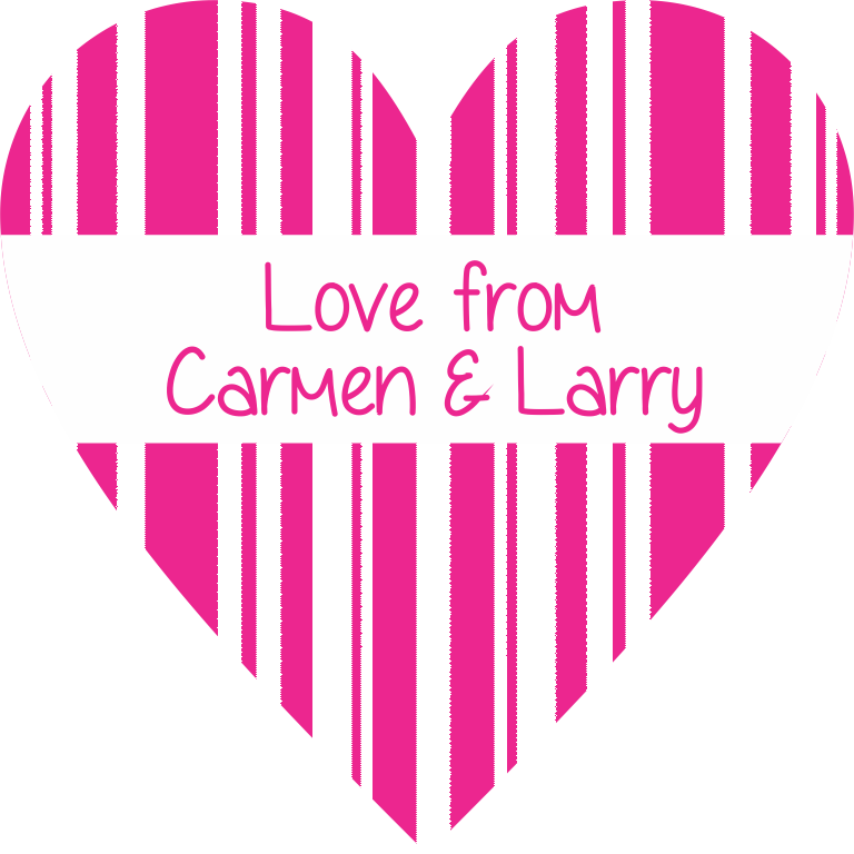 Heart stripes pink
