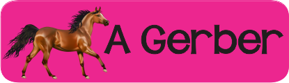 Horse on pink