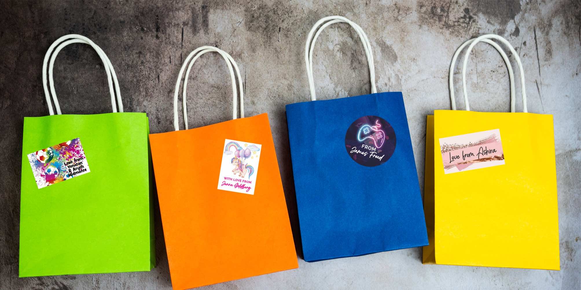 Landing page banners gift stickers 3