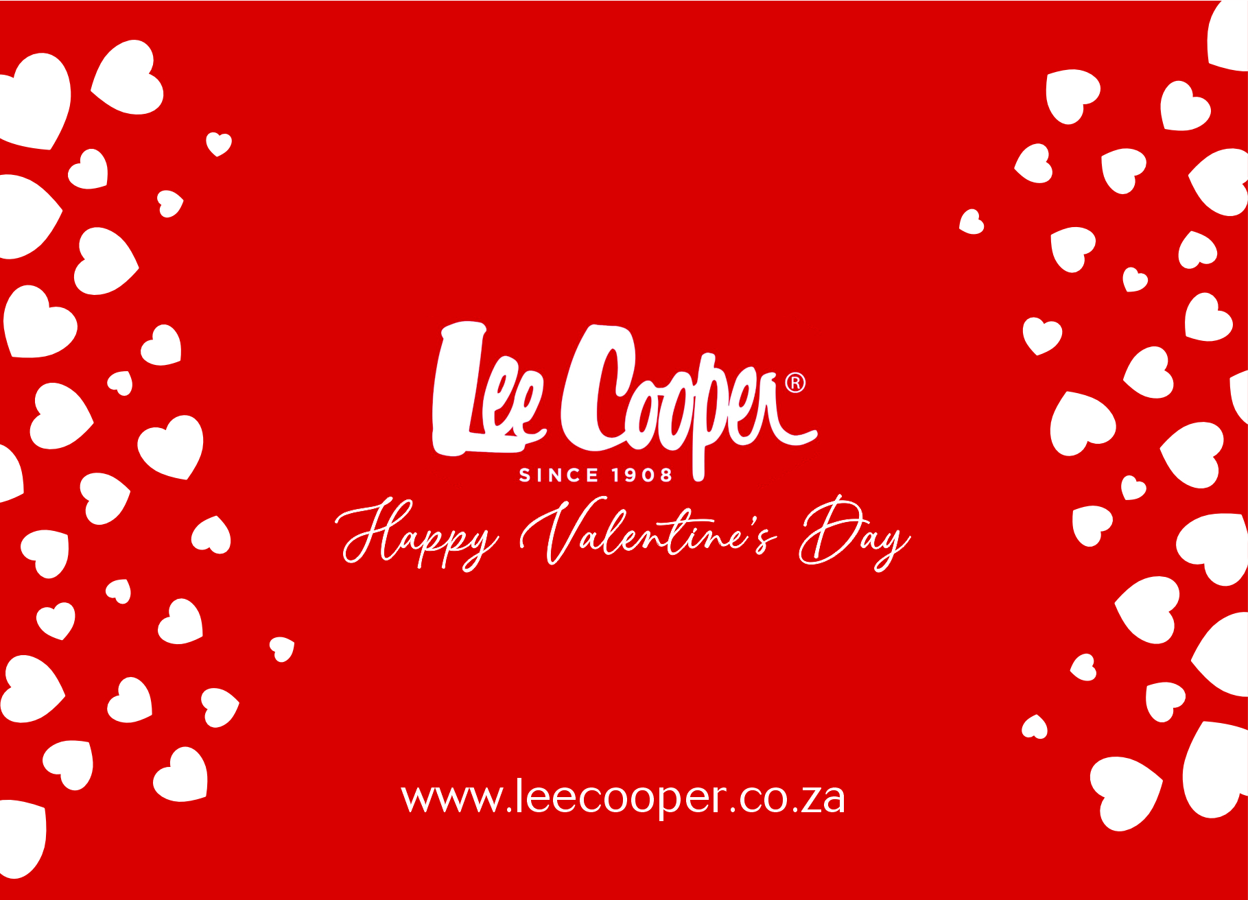 Lee Cooper red hearts