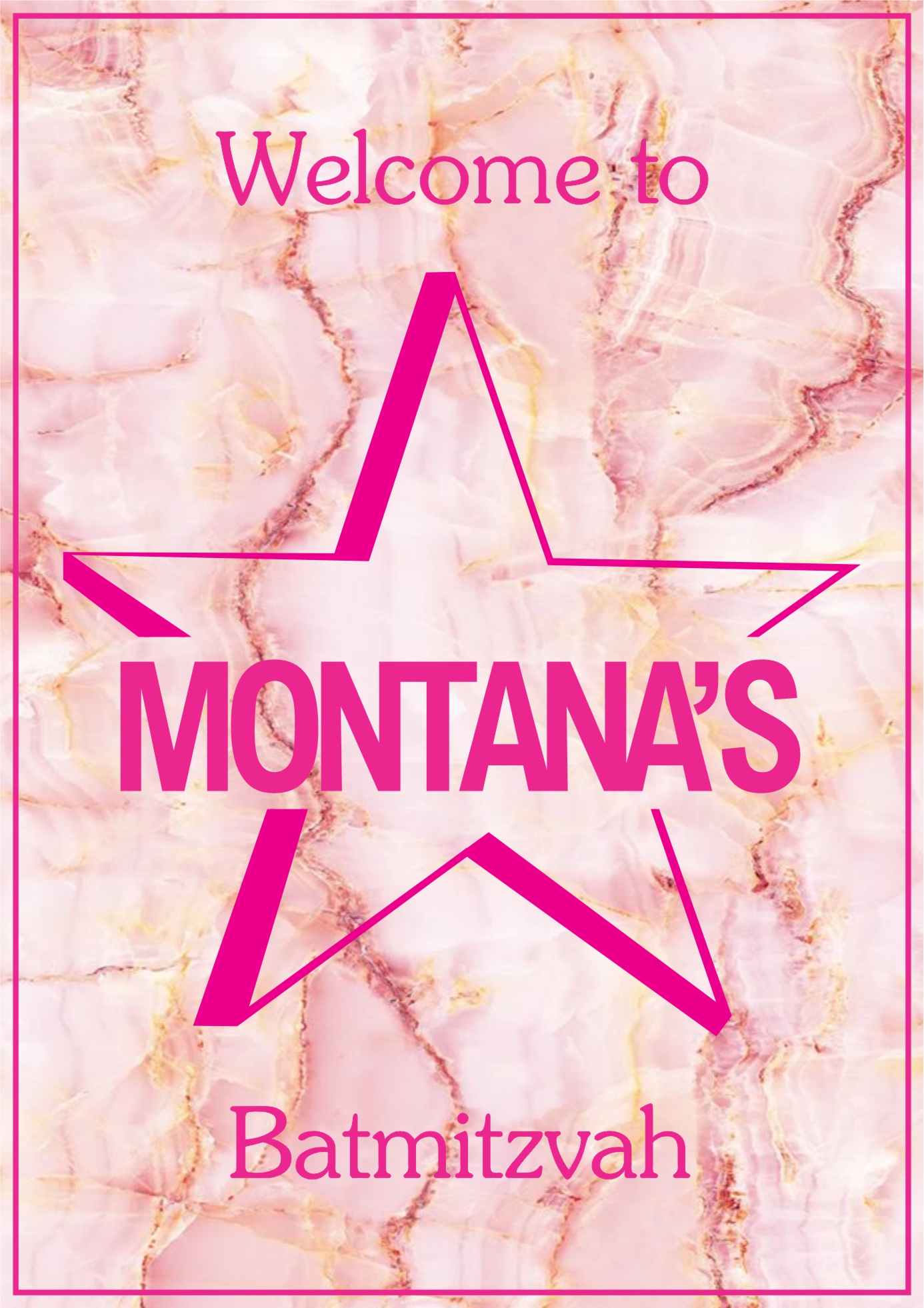 Welcome poster