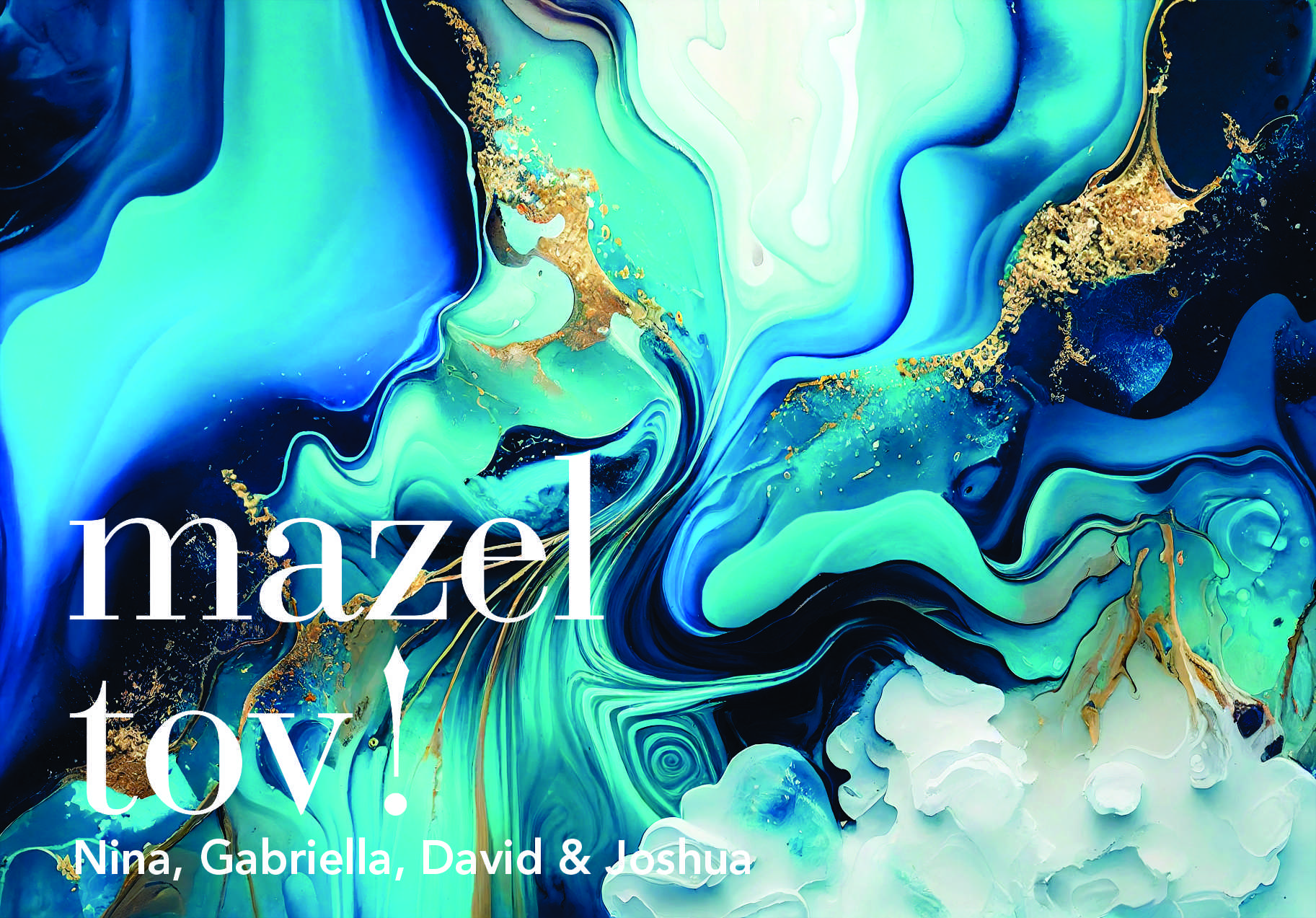 Mazeltov blue marble