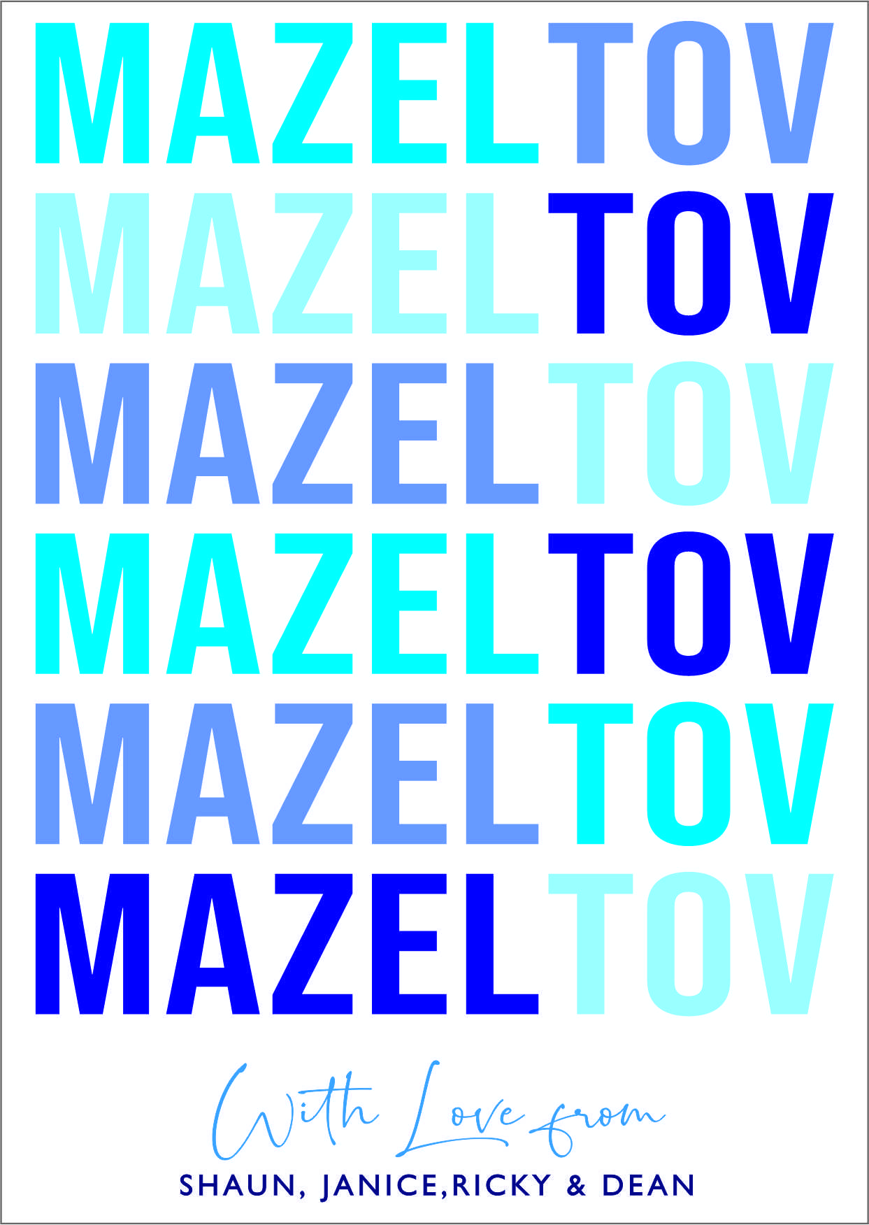 Mazeltov mazeltov blues