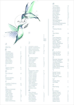 Mint blue Hummingbird