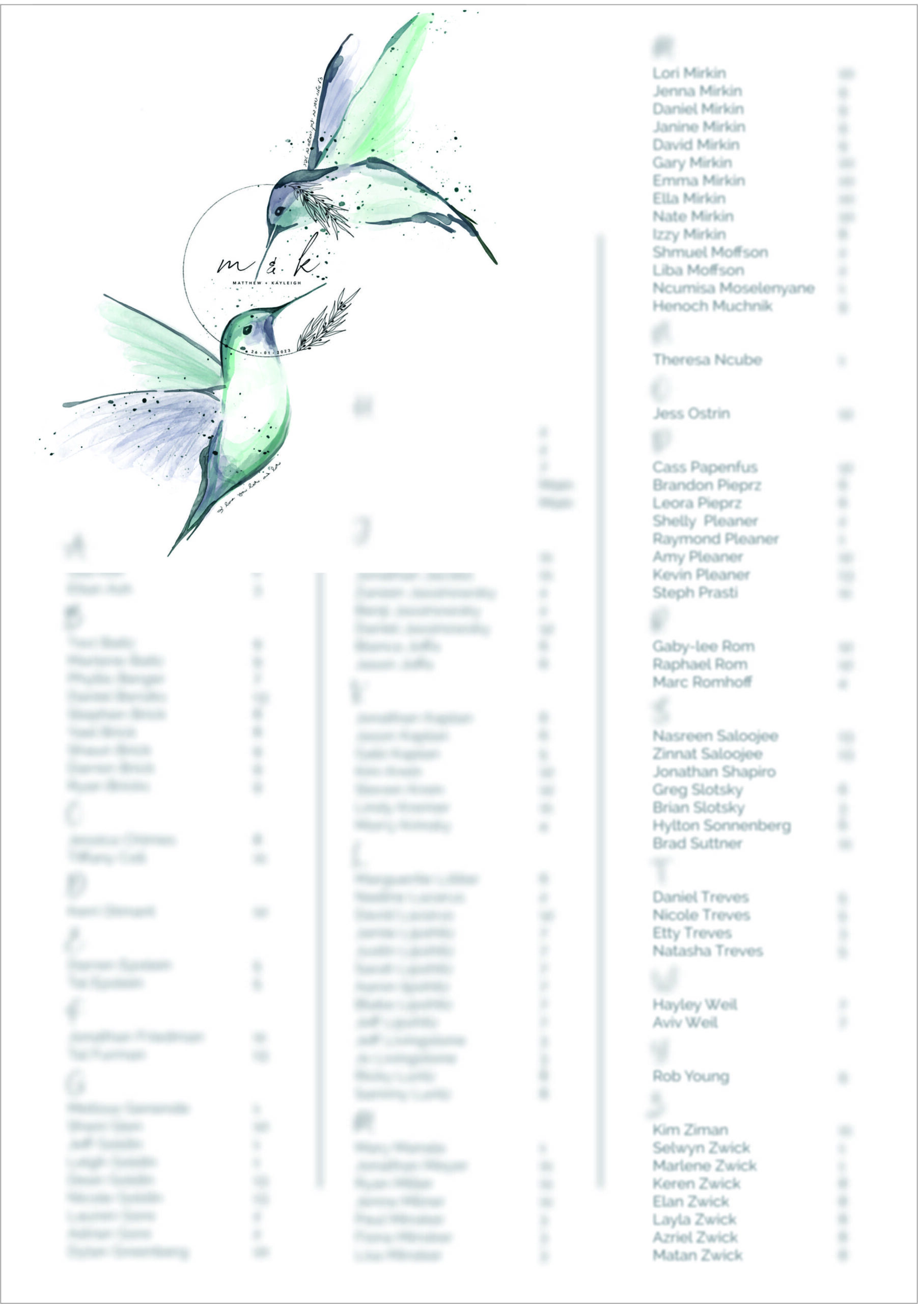 Mint blue Hummingbird