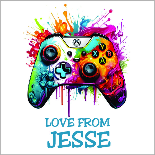 Neon console on white