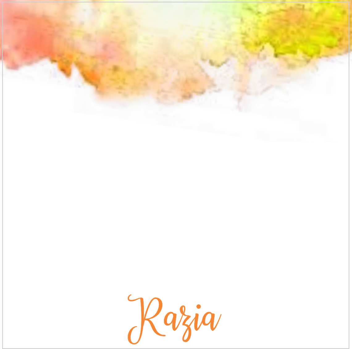 Watercolour yellow
