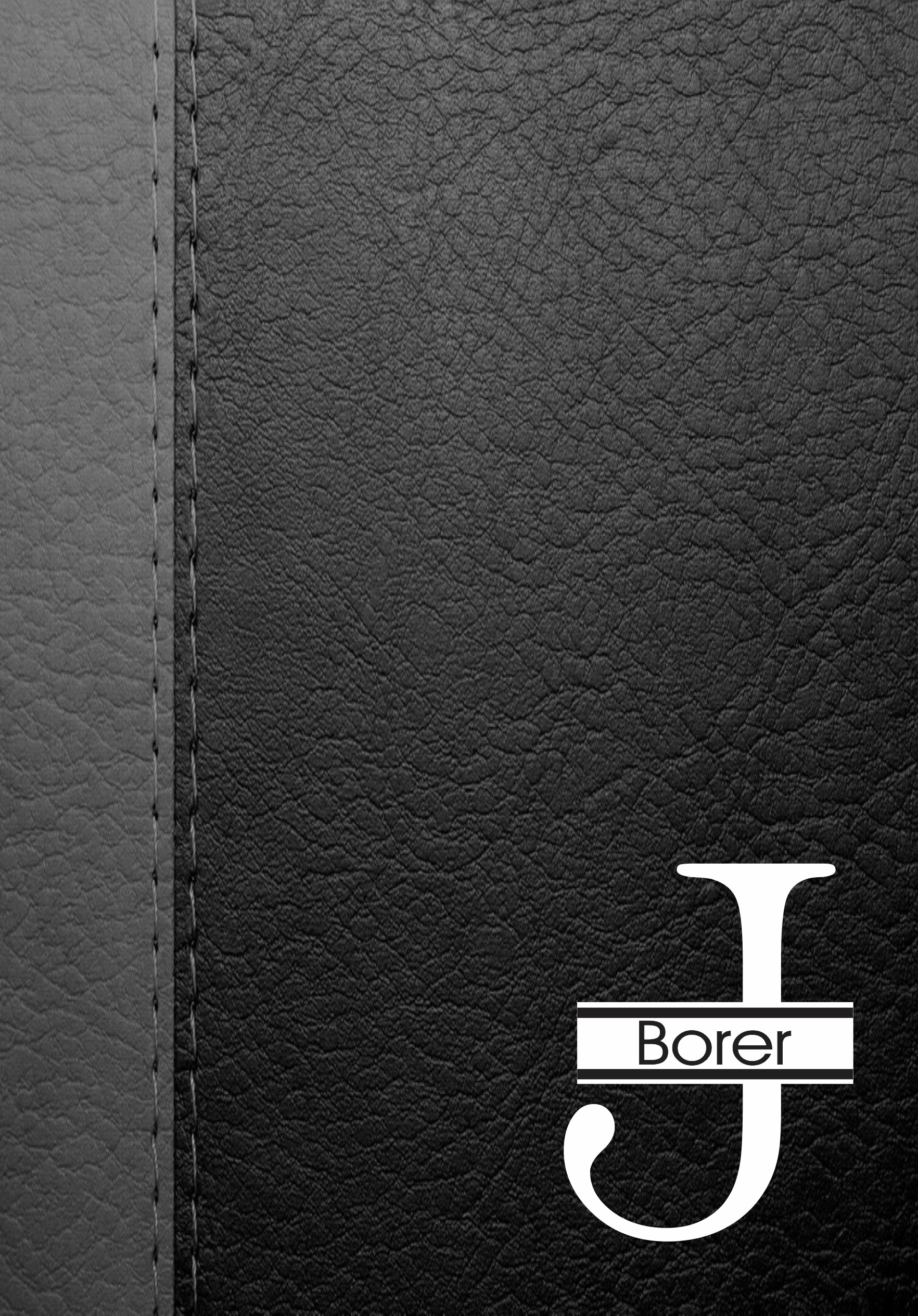 Leather look black & grey