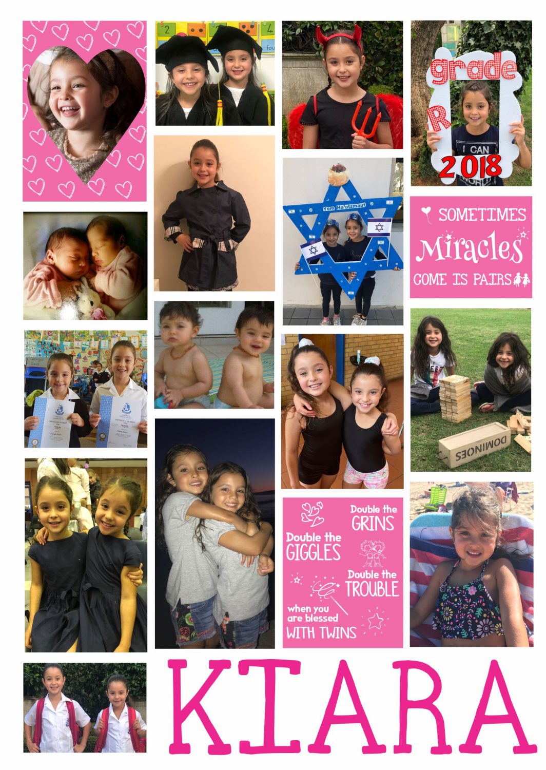 Photos Collage Pink