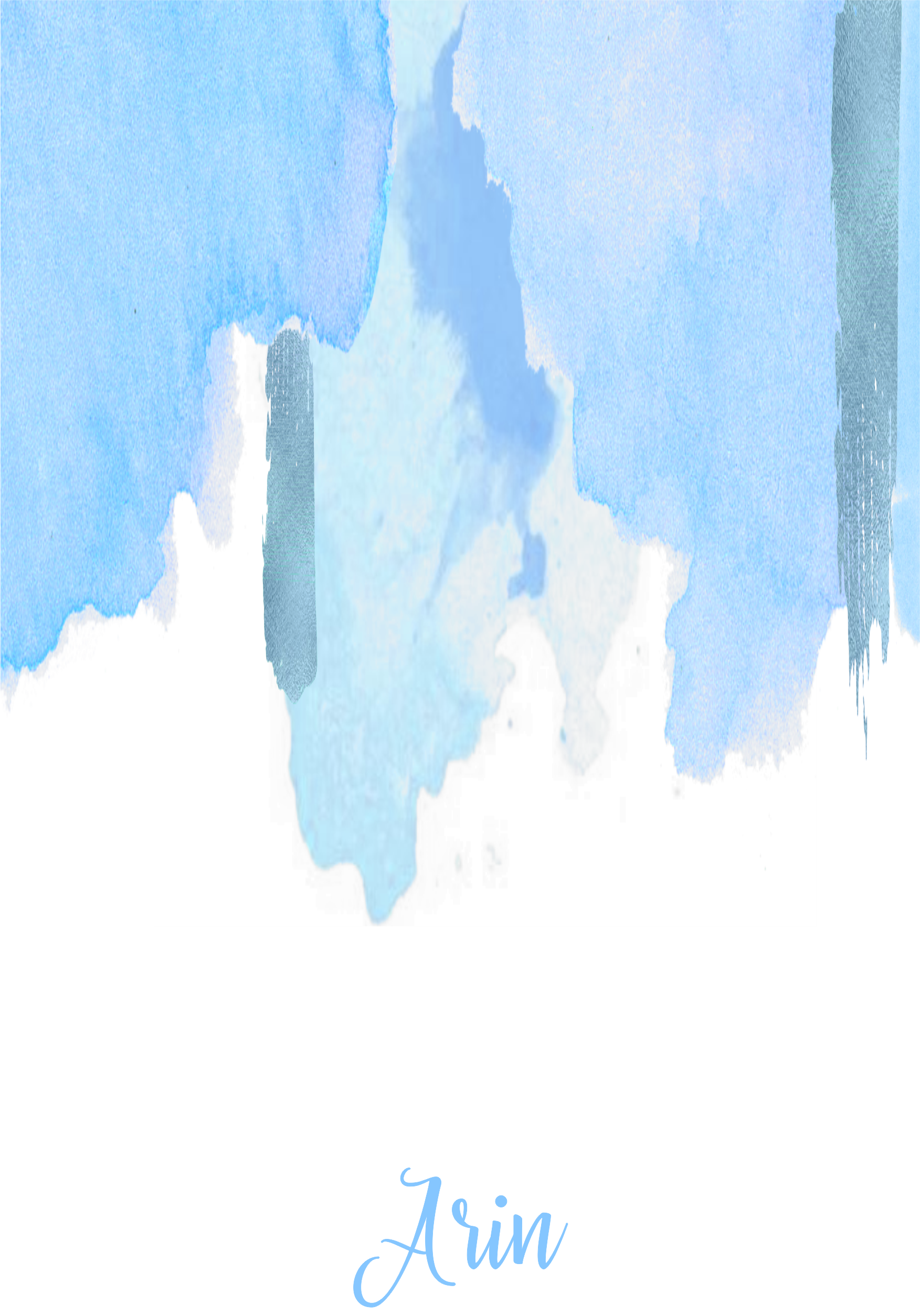 Watercolour blue