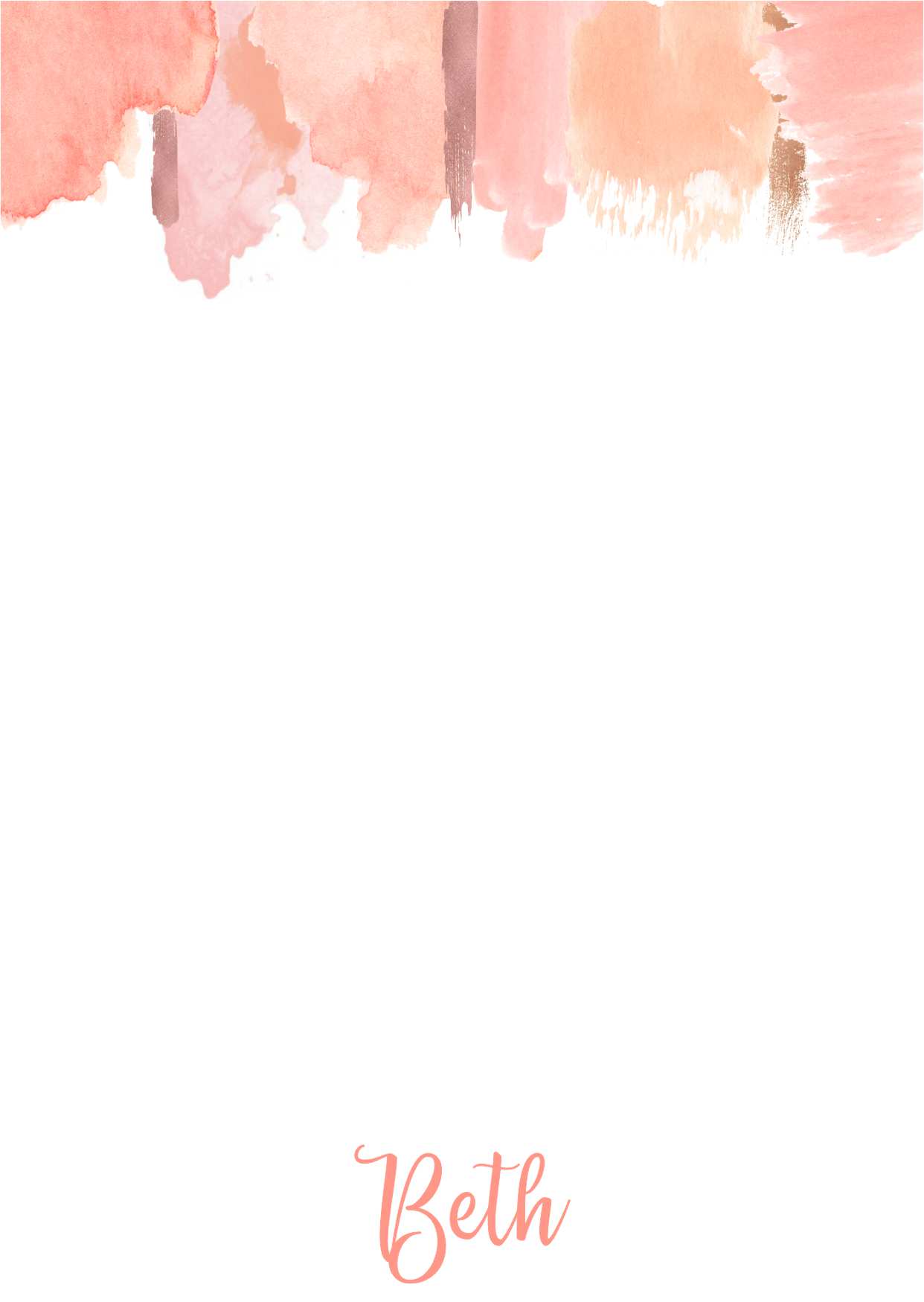 Watercolour Blush Top