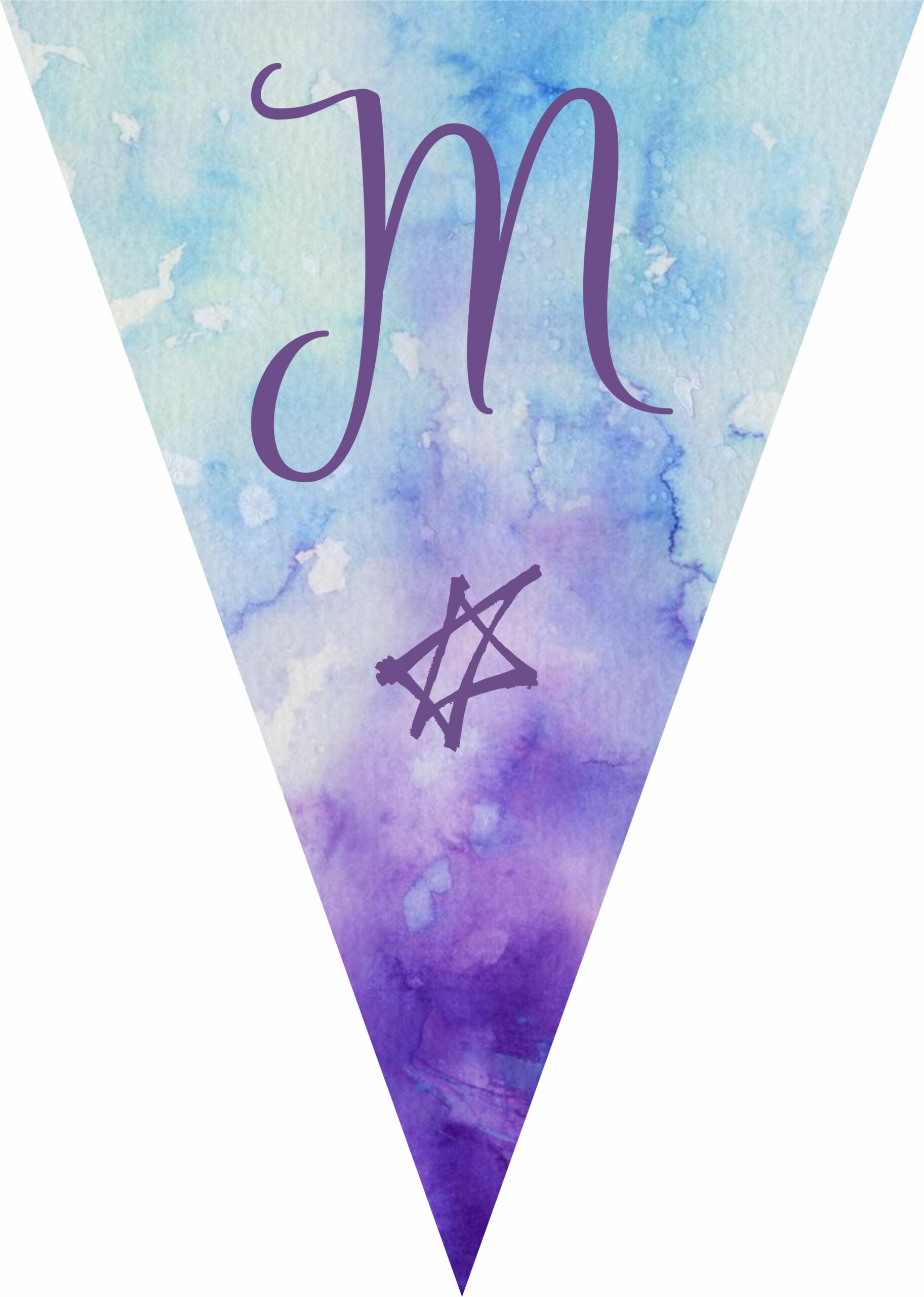Purple watercolour