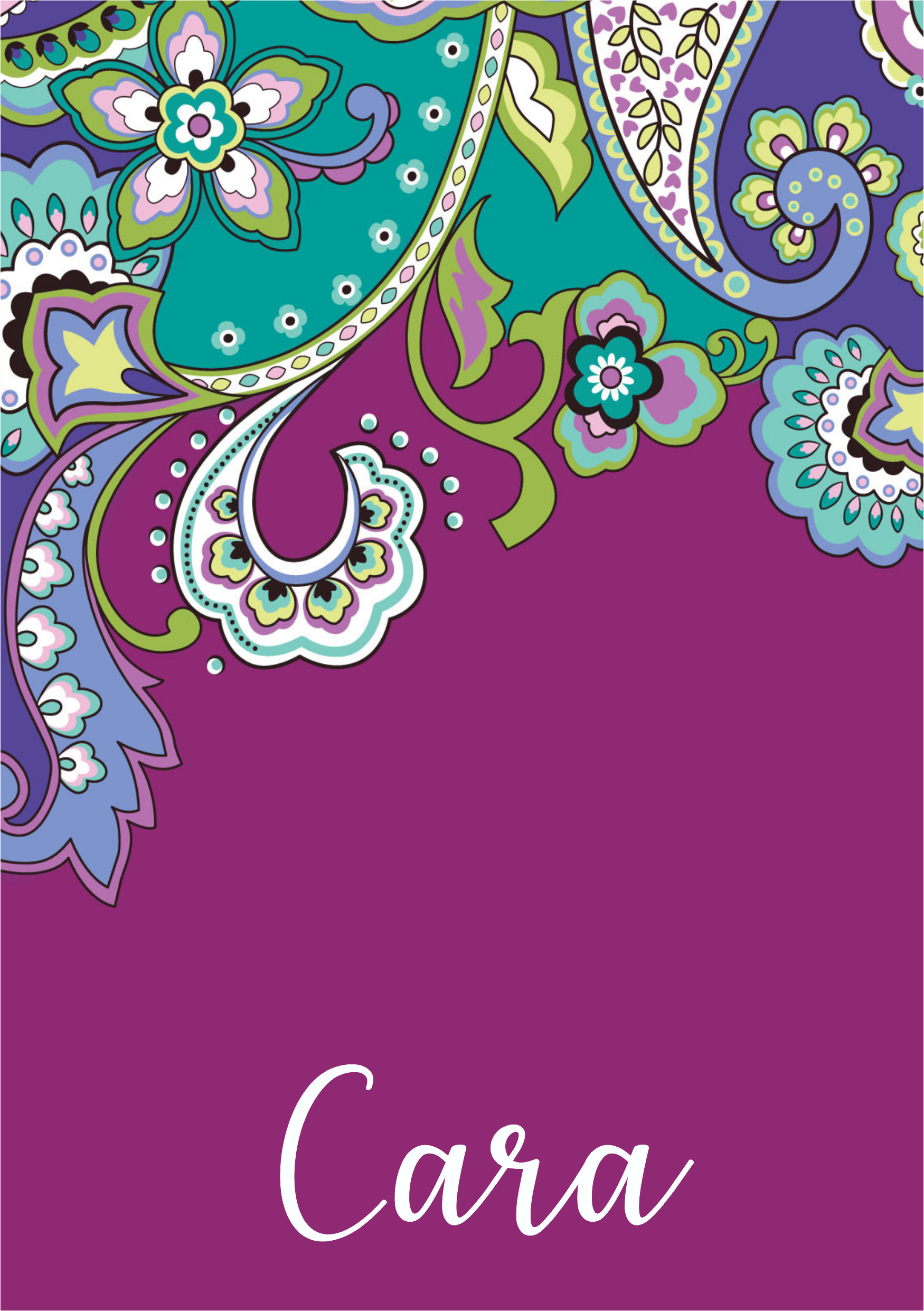 Paisley on mauve