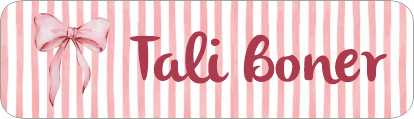 Pink Bow on Stripes