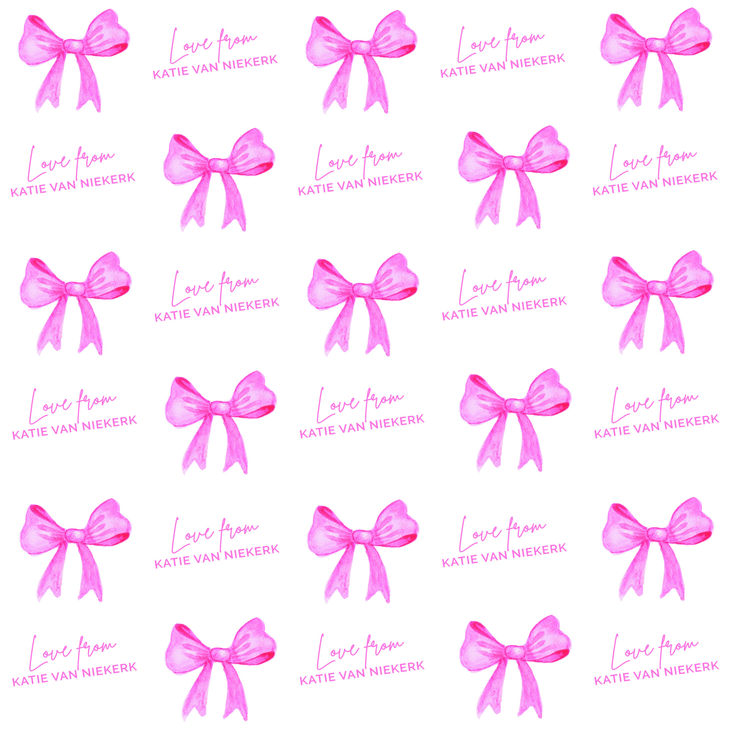 Pink bow
