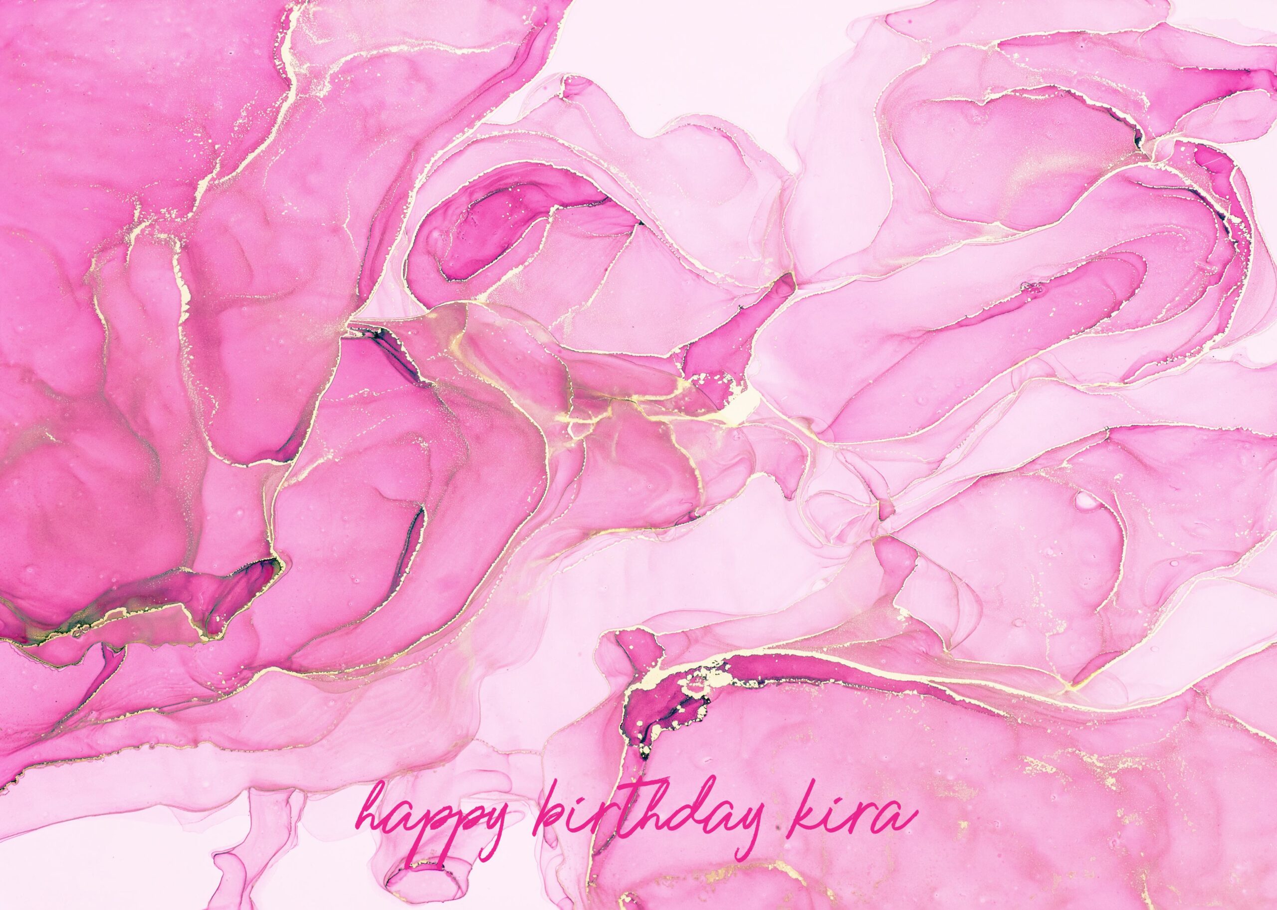 Pink ink
