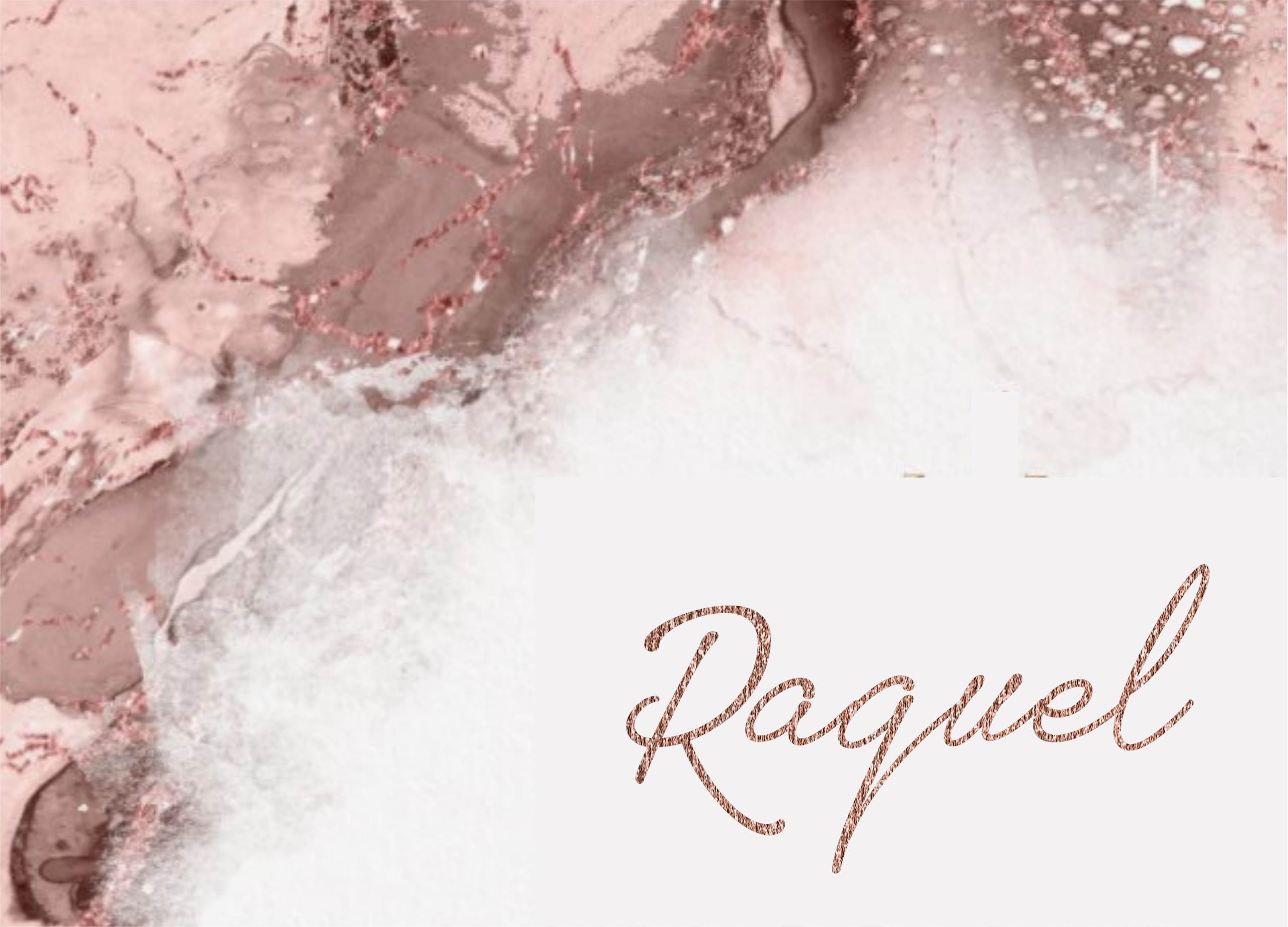 Rose gold marble