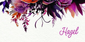 Plum coloured flowers