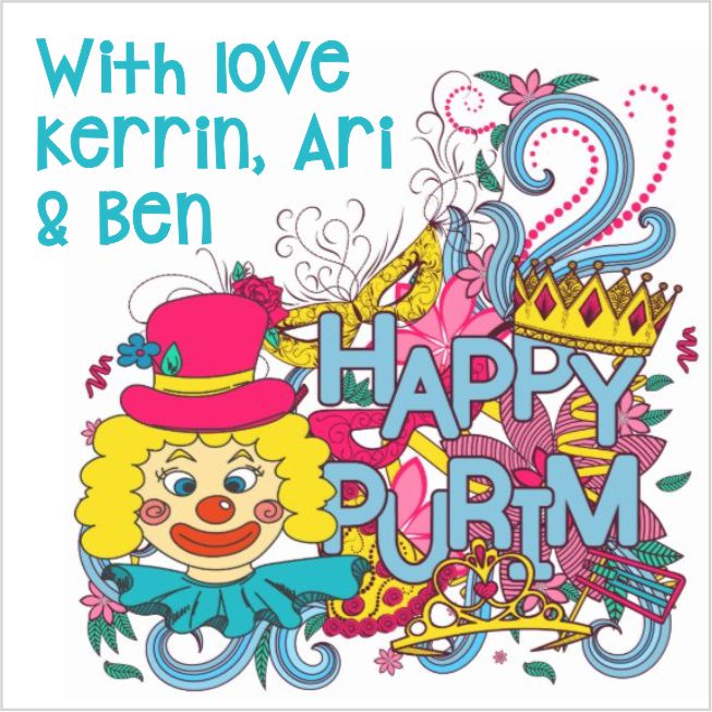 Purim festive clown